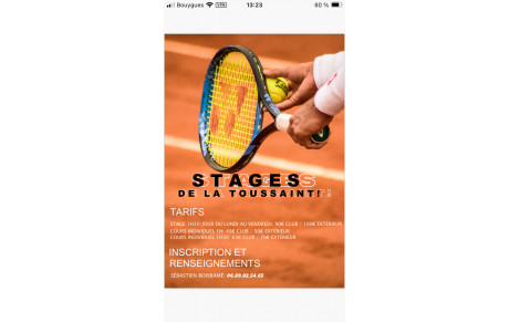 Stage pendant les vacances de la Toussaint 2025